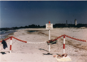 Innerdeutsche Grenze auf dem Priwall in den frühen 80er Jahren 