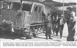 Das Foto des Sattelschleppers stammt aus „Die Parole. Illustrierte Zeitschrift des Bundesgrenzschutzes“ Nr. 9, 1962.