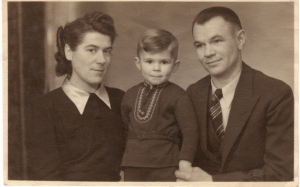 Gunter Pschera mit seinen Eltern Hanni und Rudolf Pschera