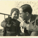 Rolf Kühnle mit seinem Vater 1944>