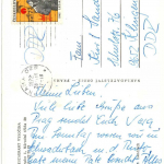 Postkarte Wera Sandners vom 28. Februar 1972 aus Prag an ihre Eltern>