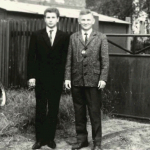 Klaus Prautzsch mit seinem Vater Gerhard 1966>