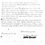 In seinen Eingaben wurde Georg Sender zunehmend unnachgiebig, wie hier an den Oberbürgermeister der Stadt Schwerin im November 1976.>